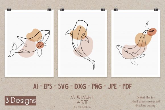 3Designs Whale: Minimal Graphics & Illustrations