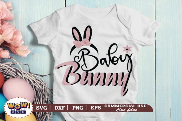 Baby Bunny Easter Graphics for Modern Illustrations