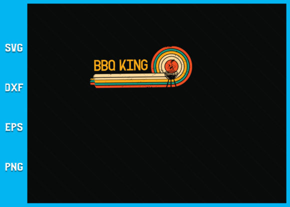 BBQ King Retro SVG: Graphics for Crafts & Blogs