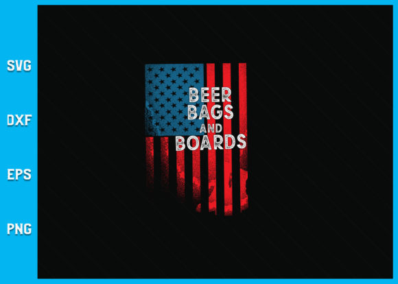 Beer Bags and Boards Cornhole Usa Flag Graphics for Crafts