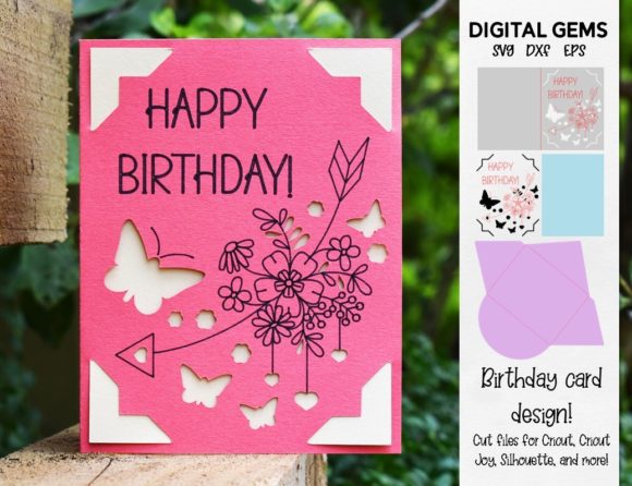 Birthday Card Design: Fresh Graphics for Crafts