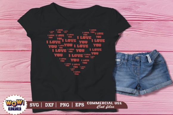 I Love You Heart SVG: Graphics & Illustrations