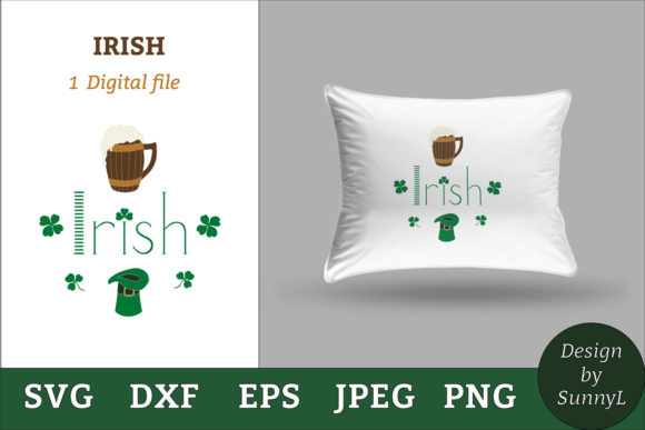 Irish St.Patricks Day Shamrock Beer Graphics & Crafts