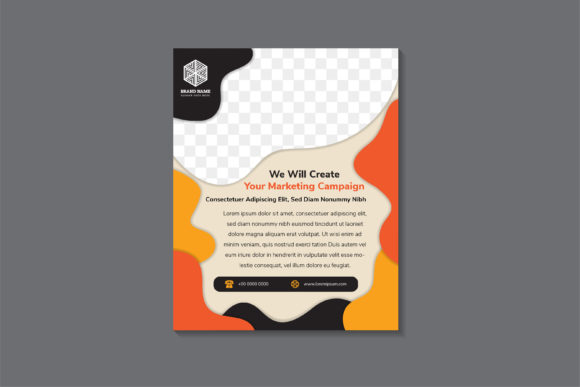 Marketing Campaign Vertical Banner: Graphics & Print Templates