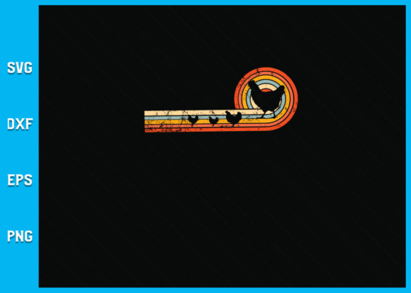 Retro Chicken Graphics for Crafts & Branding