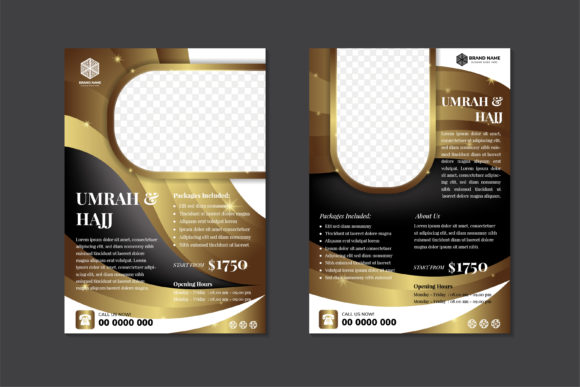 Umrah Flyer: Premium Graphics for Print Templates