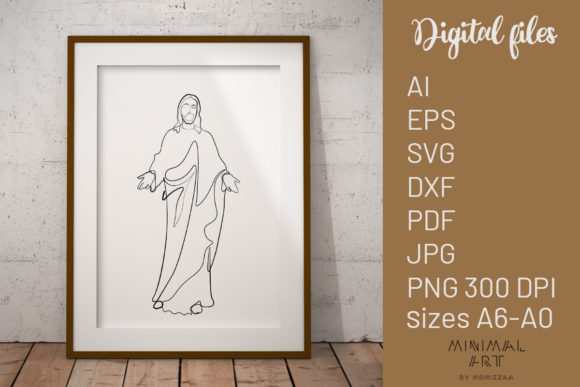 Wall Art Christ Jesus: SVG Graphics & Illustrations